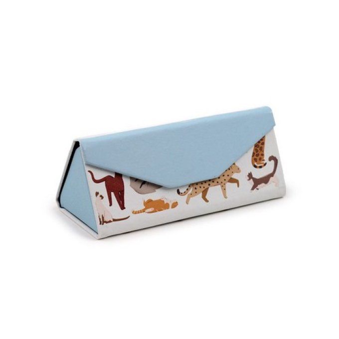 Etui à lunettes chat feline fine