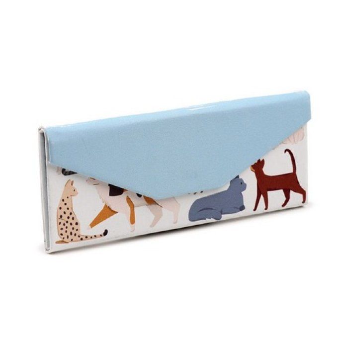 Etui à lunettes chat feline fine