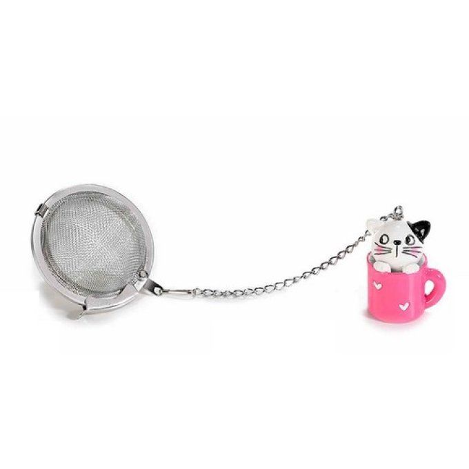 Boule à Thé infuseur Inox JOIE Poisson Chat