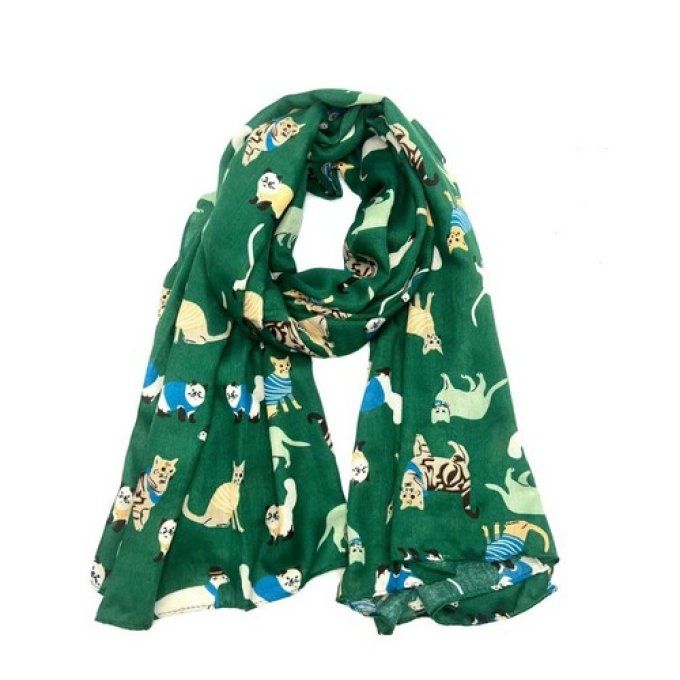 Foulard les chats en habits