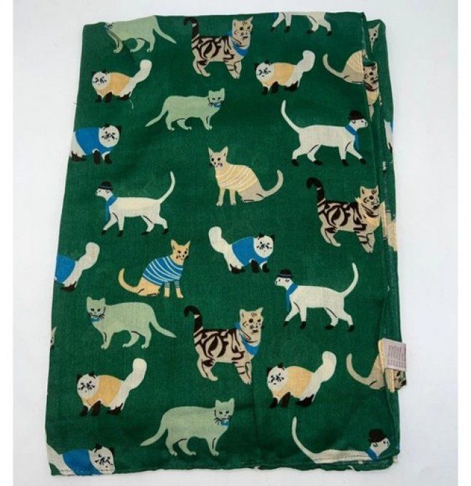 Foulard les chats en habits