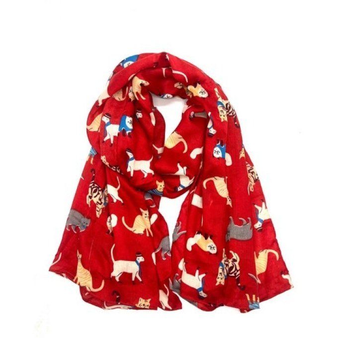 Foulard les chats en habits