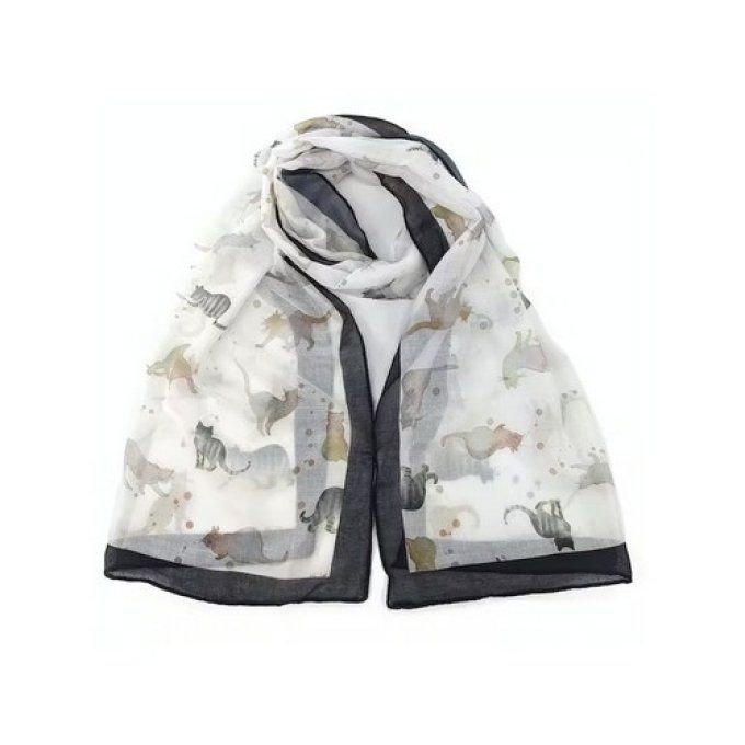 Foulard la compagnie des chats joueurs.