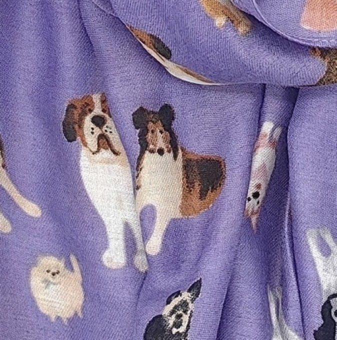 Foulard grande famille de chiens