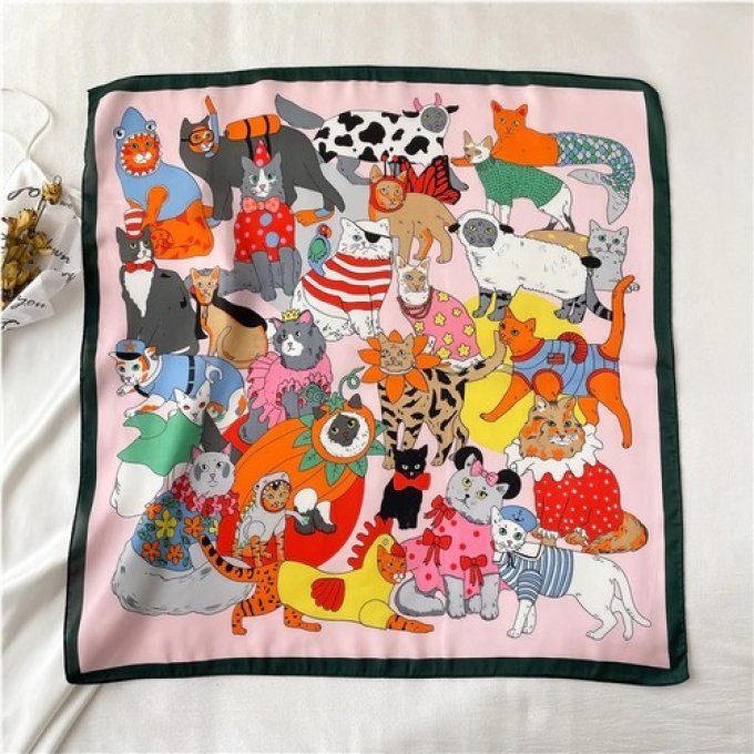 Foulard le carnaval des chats