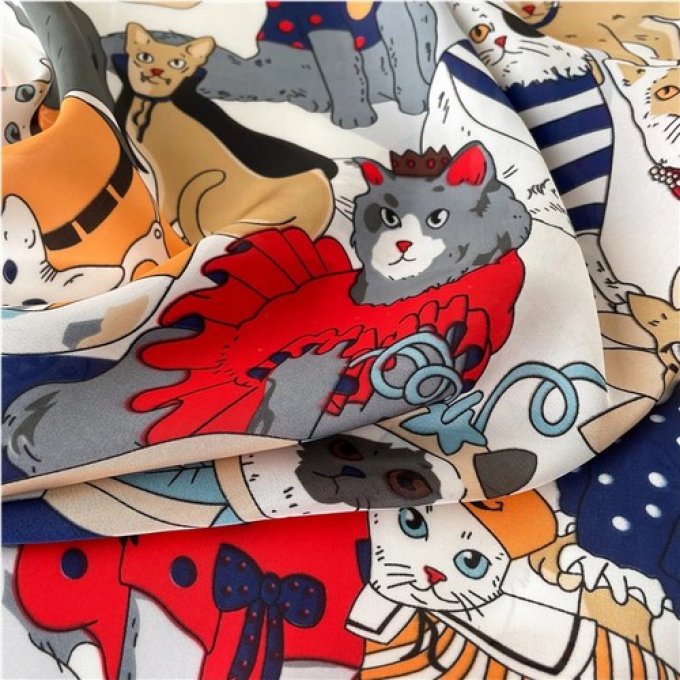 Foulard le carnaval des chats