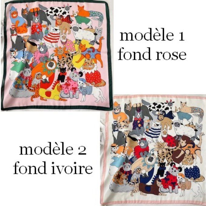 Foulard le carnaval des chats