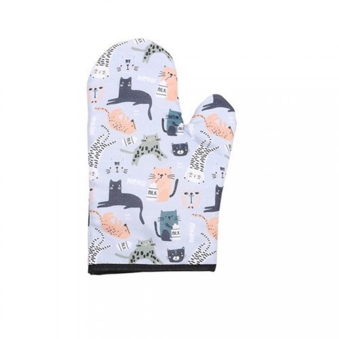 Gant de cuisine isolant famille chats