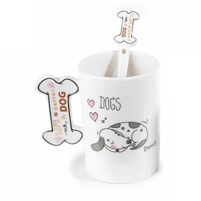 Coffret cadeau mug chien