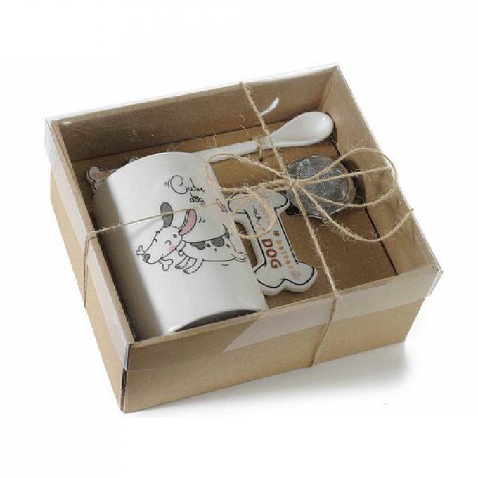 Coffret cadeau mug chien