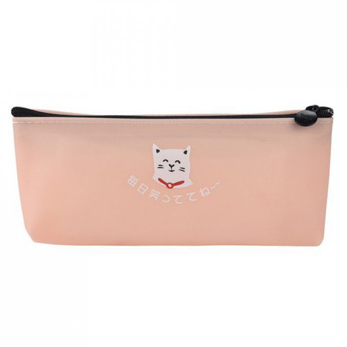 Trousse chat pastel