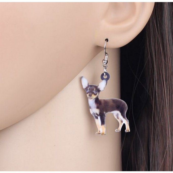 Boucles d'oreilles chihuahua