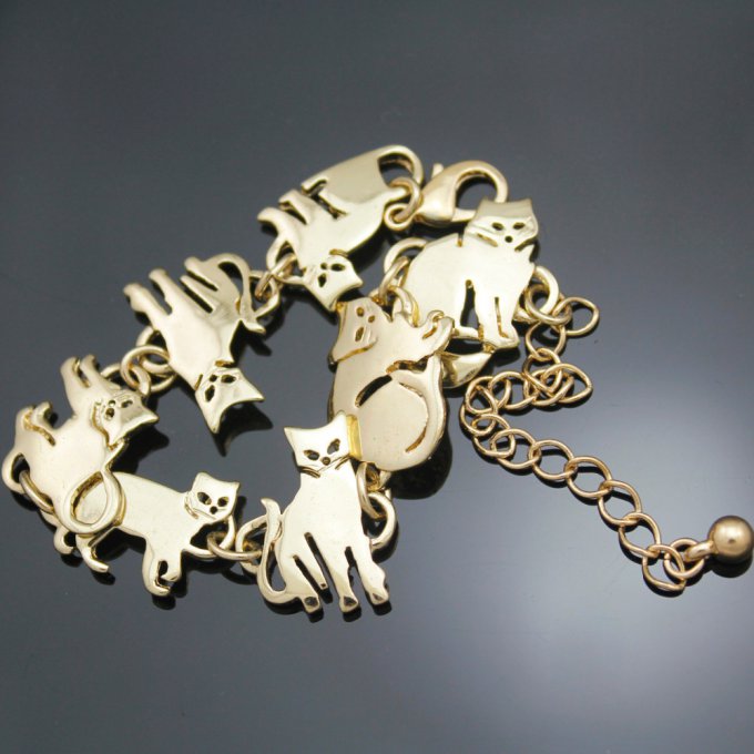 Bracelet farandole de chats