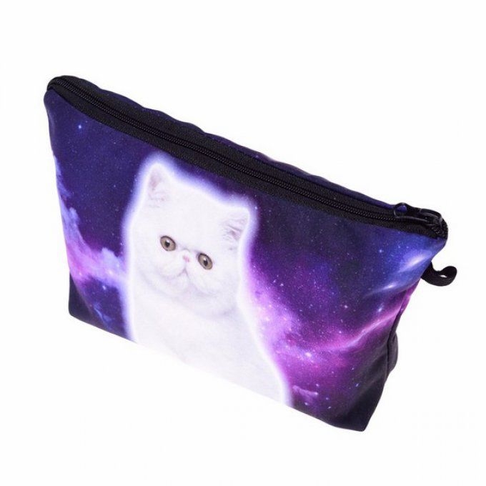 pochette chat blanc dans les étoiles