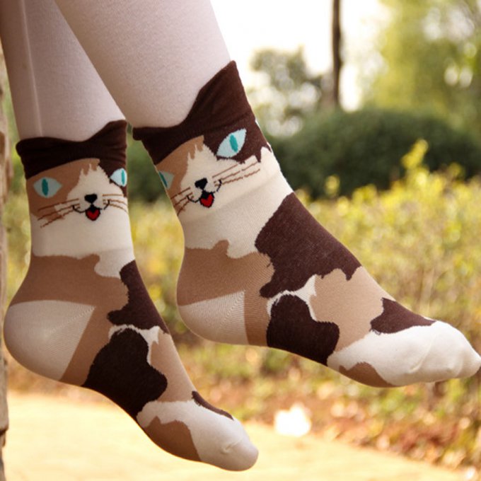 Chaussettes chats adorables