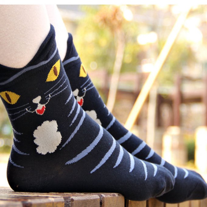 Chaussettes chats adorables