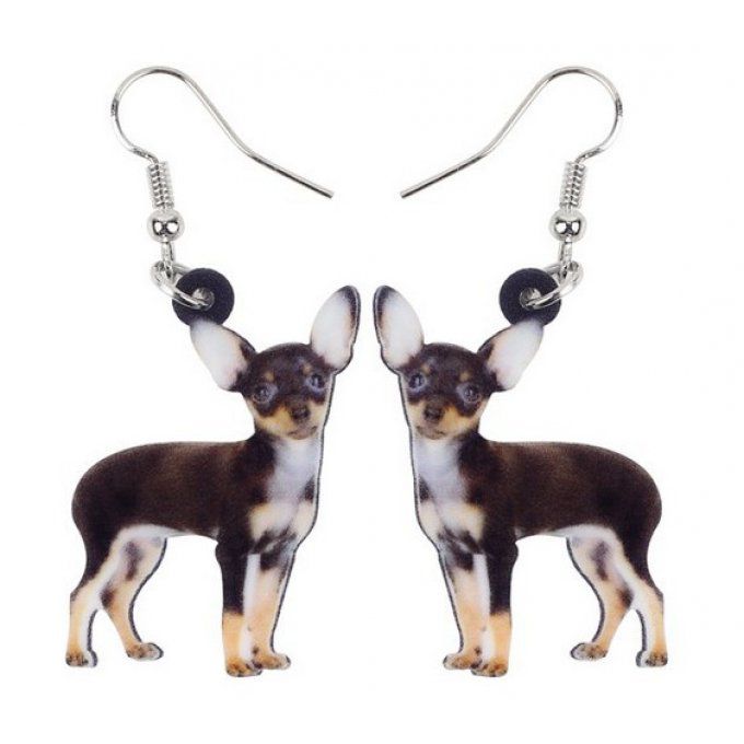 Boucles d'oreilles chihuahua