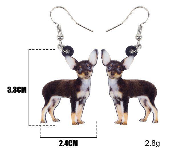 Boucles d'oreilles chihuahua