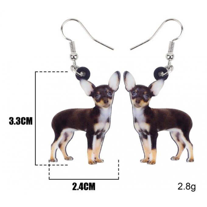 Boucles d'oreilles chihuahua