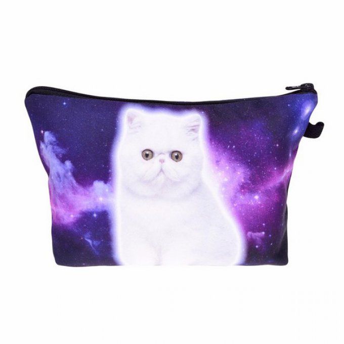 pochette chat blanc dans les étoiles