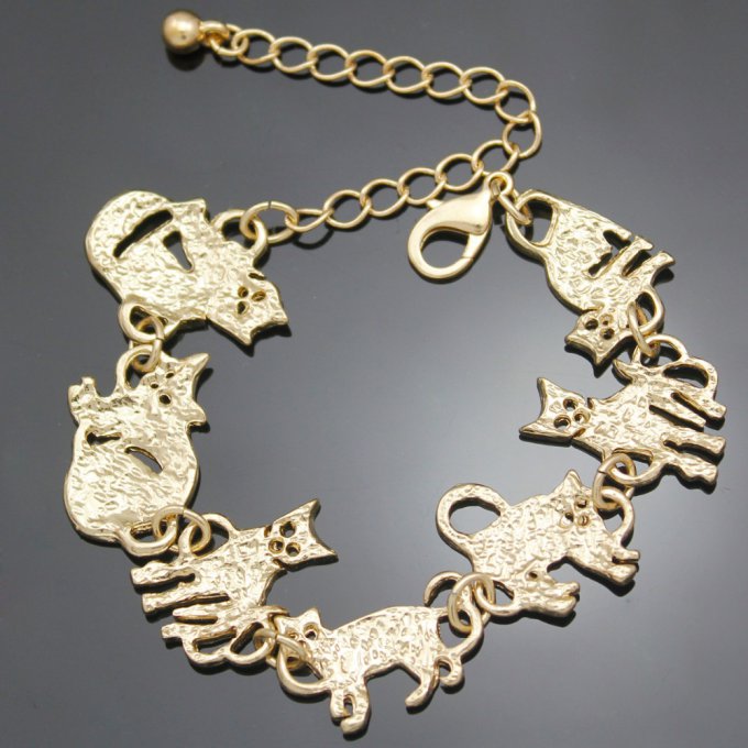 Bracelet farandole de chats