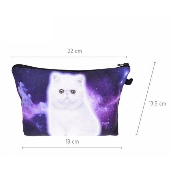 pochette chat blanc dans les étoiles