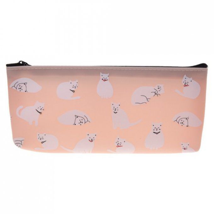 Trousse chat pastel