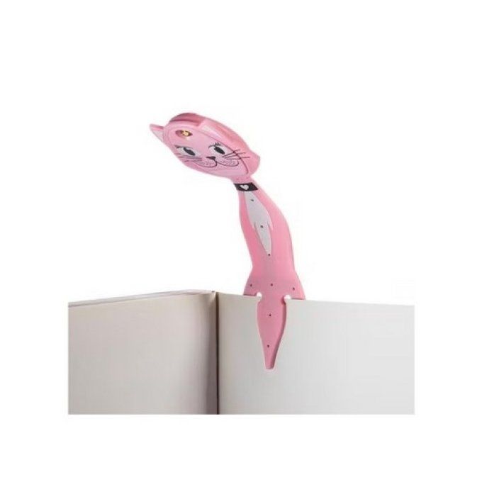 Lampe de lecture flexilight led chat rose.