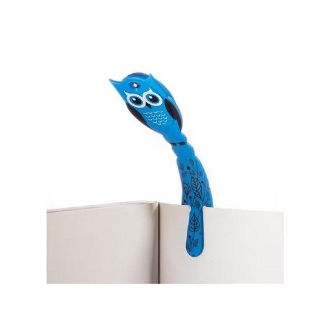 Lampe de lecture flexilight led hibou bleu..