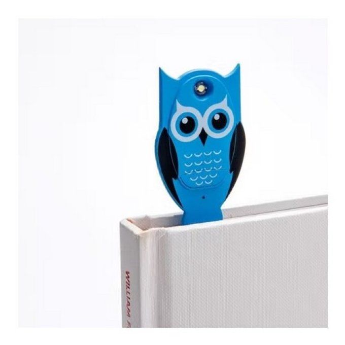 Lampe de lecture flexilight led hibou bleu..