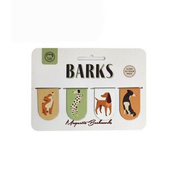 Lot de 4 Marques-page Magnétiques Chiens - Barks