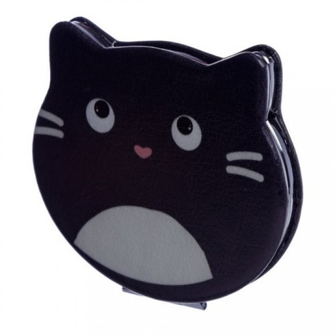 Miroir de Poche Feline Fine - Chat noir ou blanc