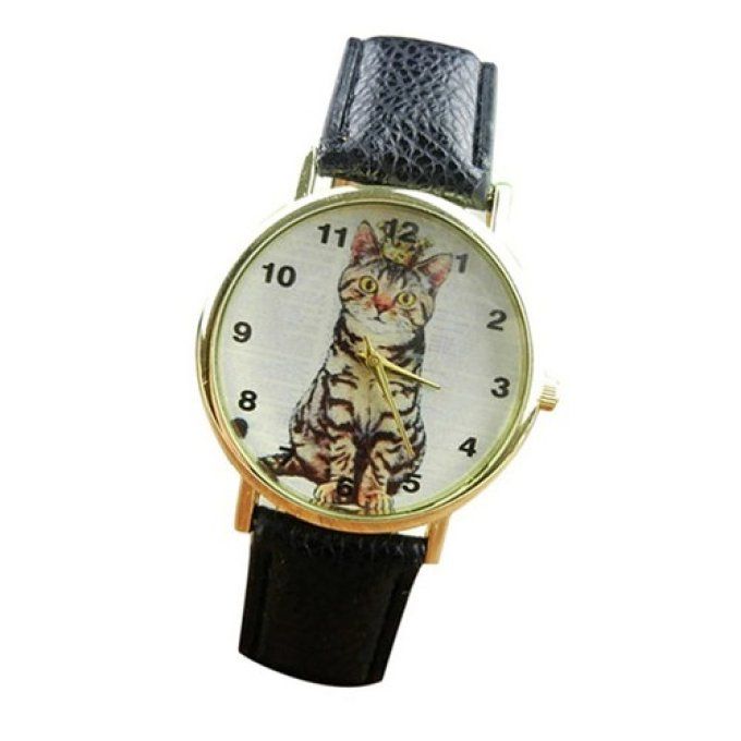 Montre chat tigré .