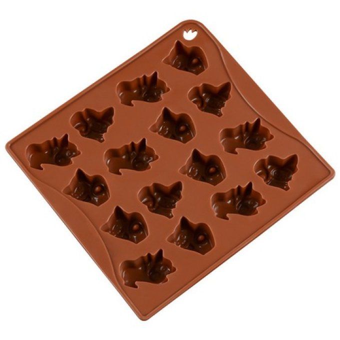 Moule à chocolat ou glaçons famille de chats.