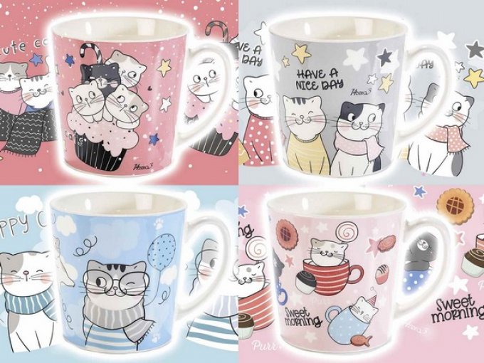 Grande tasse chats 500 ml
