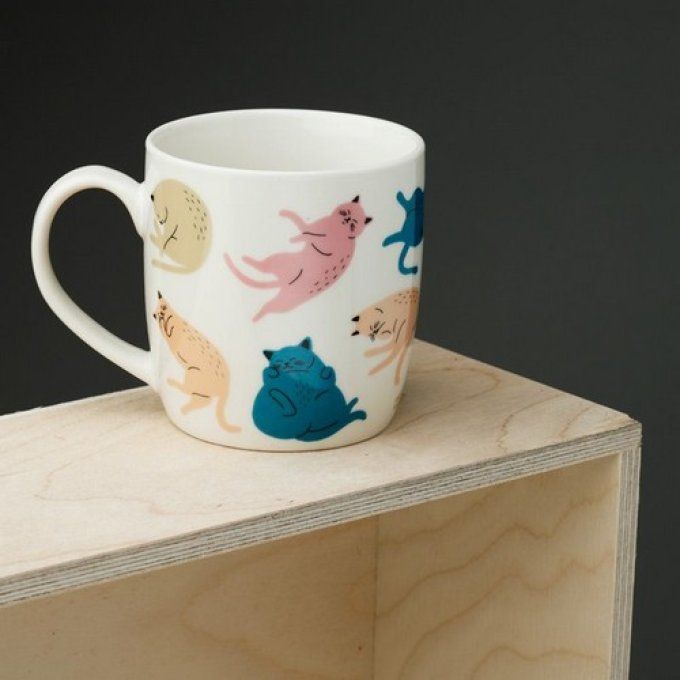 Mug en Porcelaine Cat's Life - Chat