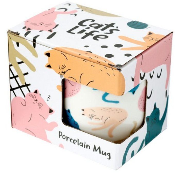 Mug en Porcelaine Cat's Life - Chat