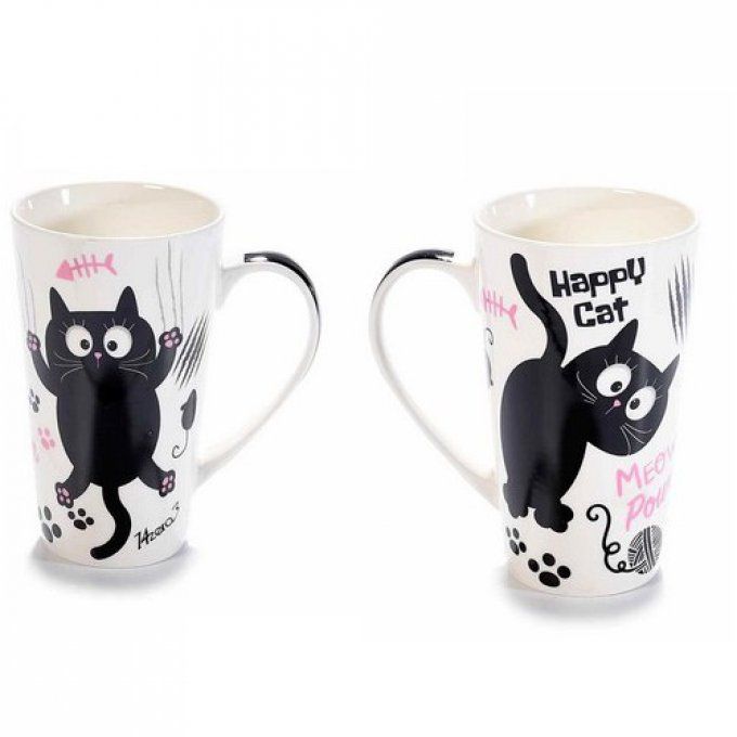 Mug en porcelaine chat best friends 15 cm