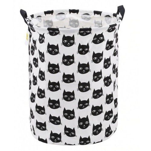 Panier De Rangement Chat Noir Et Blanc Toutenchat