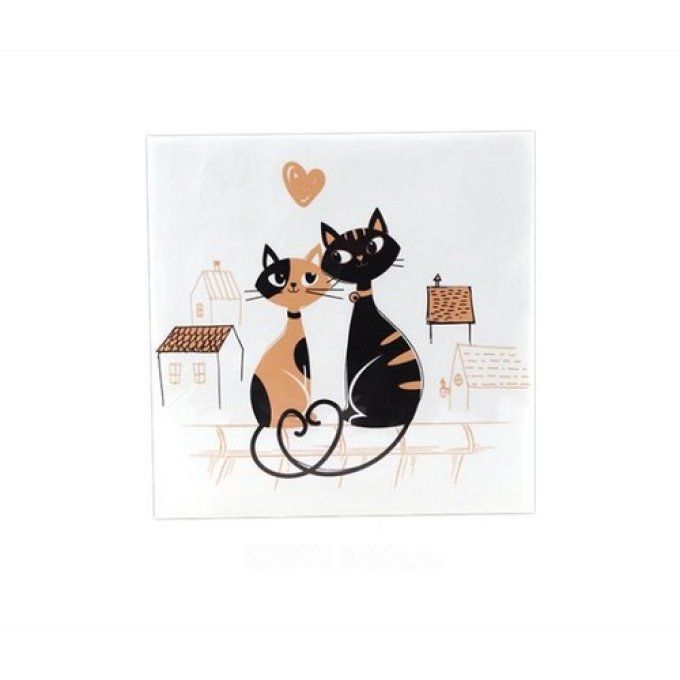 Paquet de 20 serviettes chats rodolphe