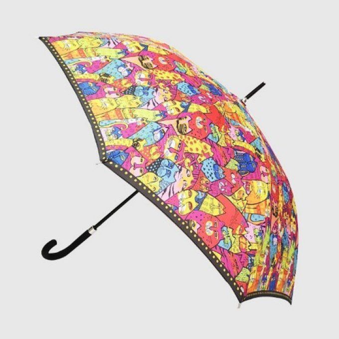 Parapluie canne mosaïque de chats. - Toutenchat