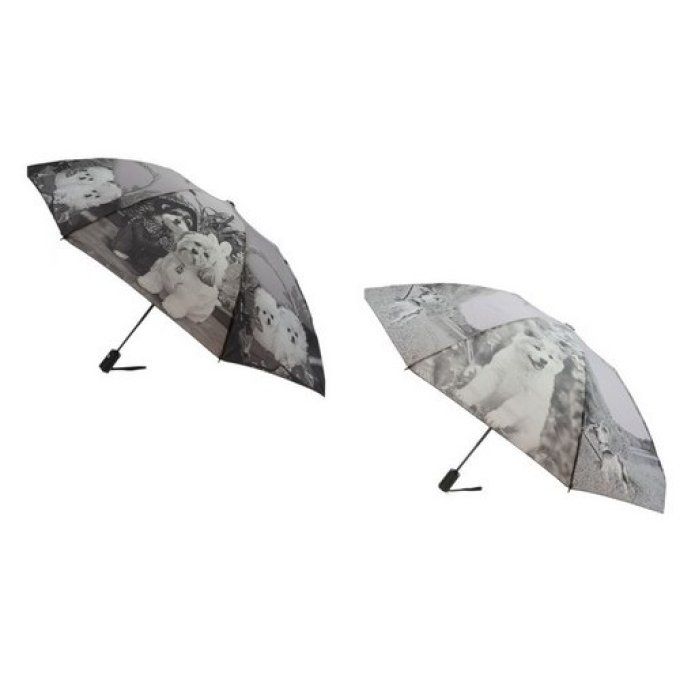 Parapluie pliant automatique motif chiens.