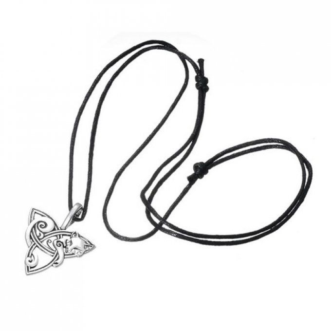 Pendentif renard couleur métal