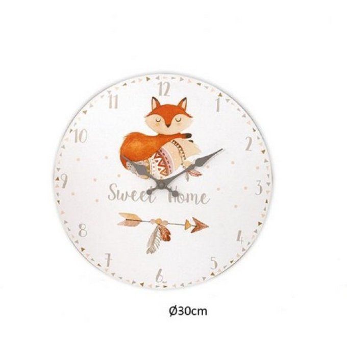 Horloge renard sweat home 