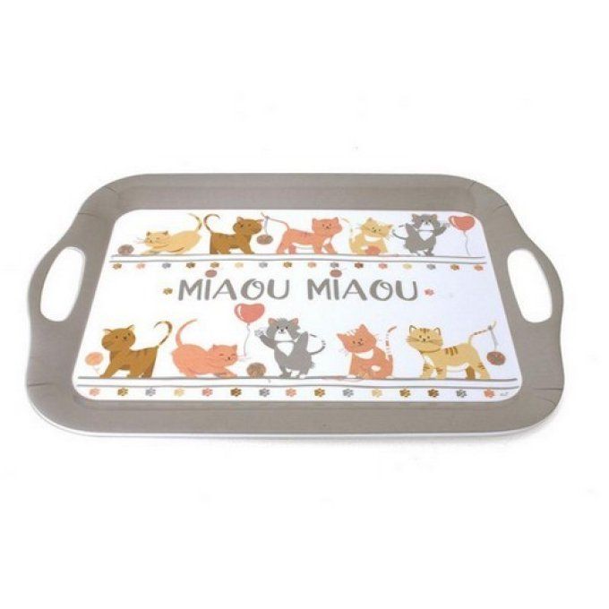 Plateau famille de chats miaou miaou.