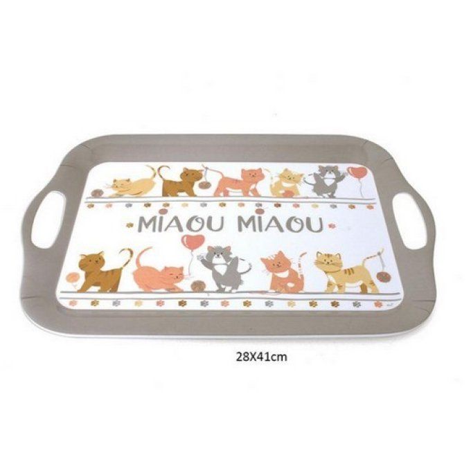 Plateau famille de chats miaou miaou.