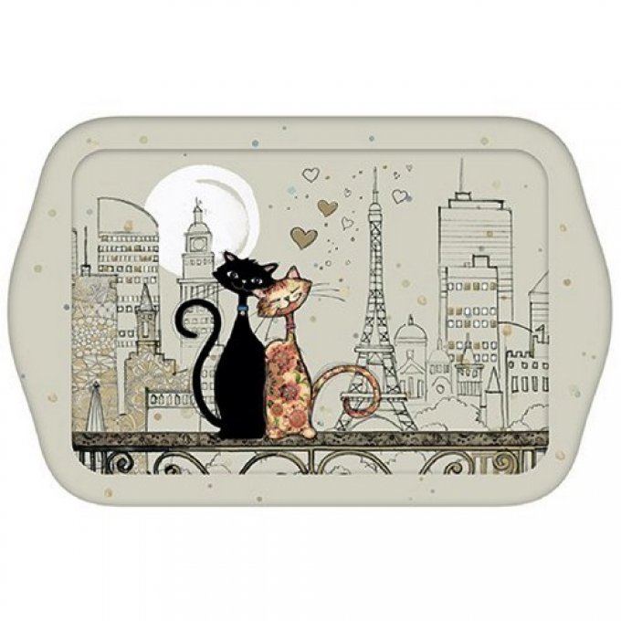 Plateau chats en couple collection bug art chats paris