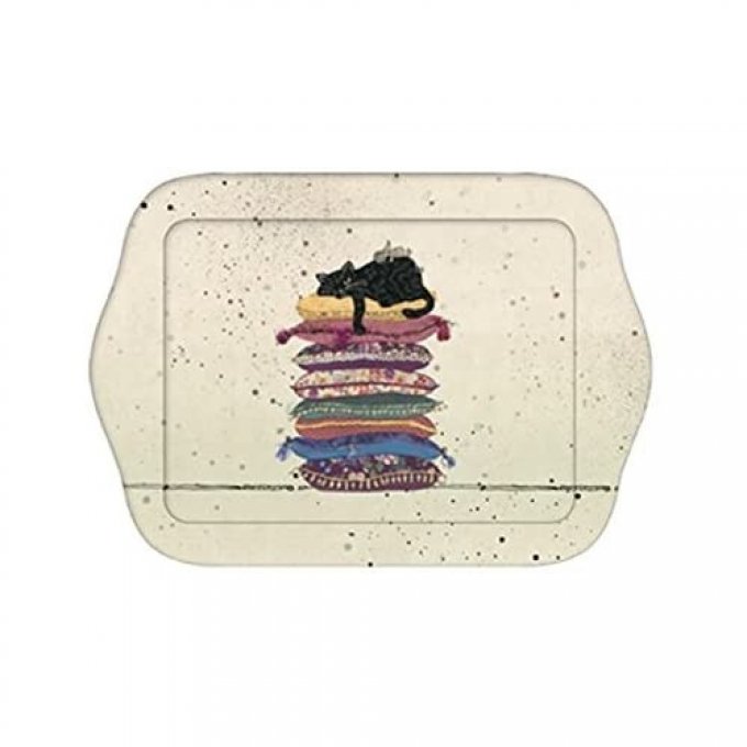 Plateau chat aux coussins bug art chats