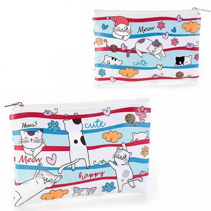 Pochette drôle de chats modele 5 à 8