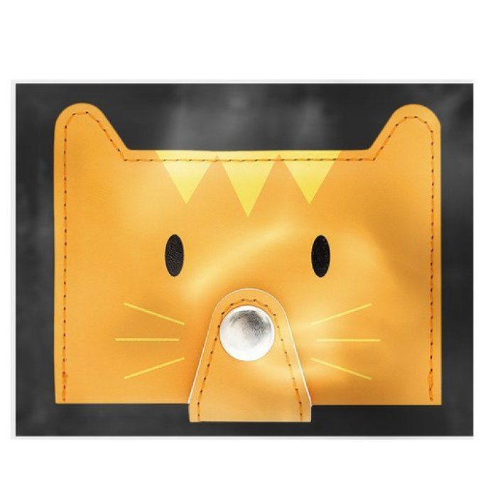 porte carte chat roux